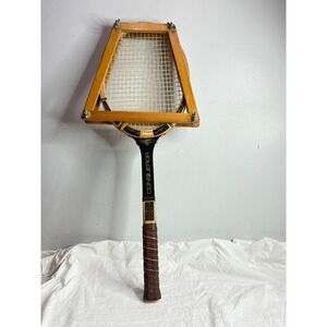 Vintage Wilson Conqueror Wooden Tennis Racquet Classic Retro Sports Gear